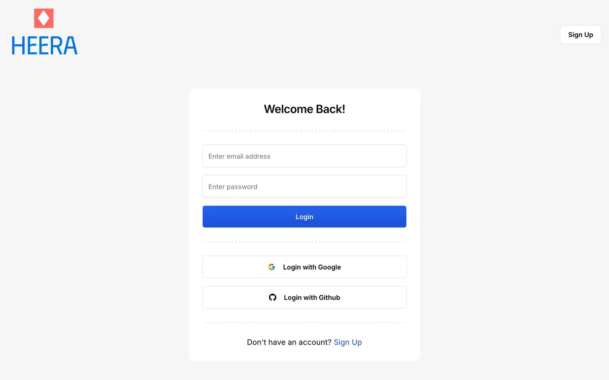 Heera — Project Management Tool — screenshot